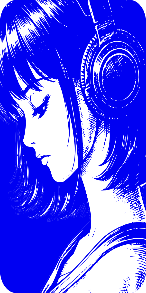 Official Hermes Agent headphone portrait artwork
